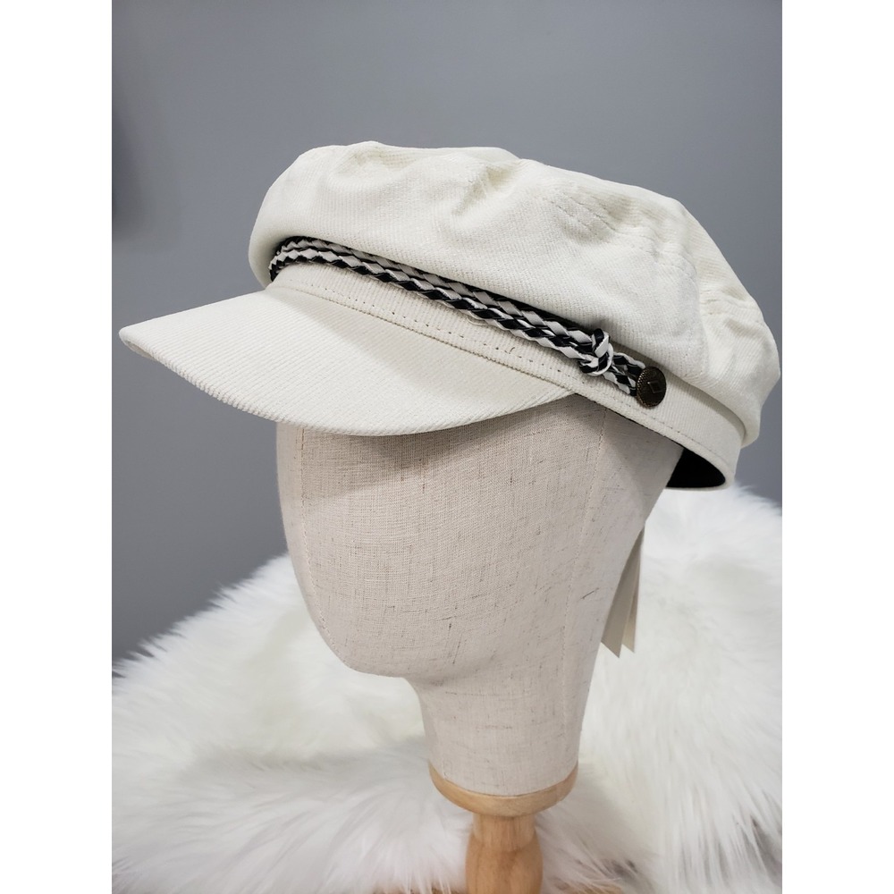 NEW SMALL Brixton Ashland Cap Ivory Newboy prep old money hat old money cream